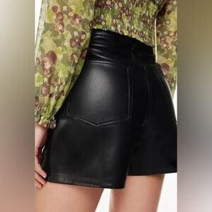 Aritzia Faux Leather Shorts